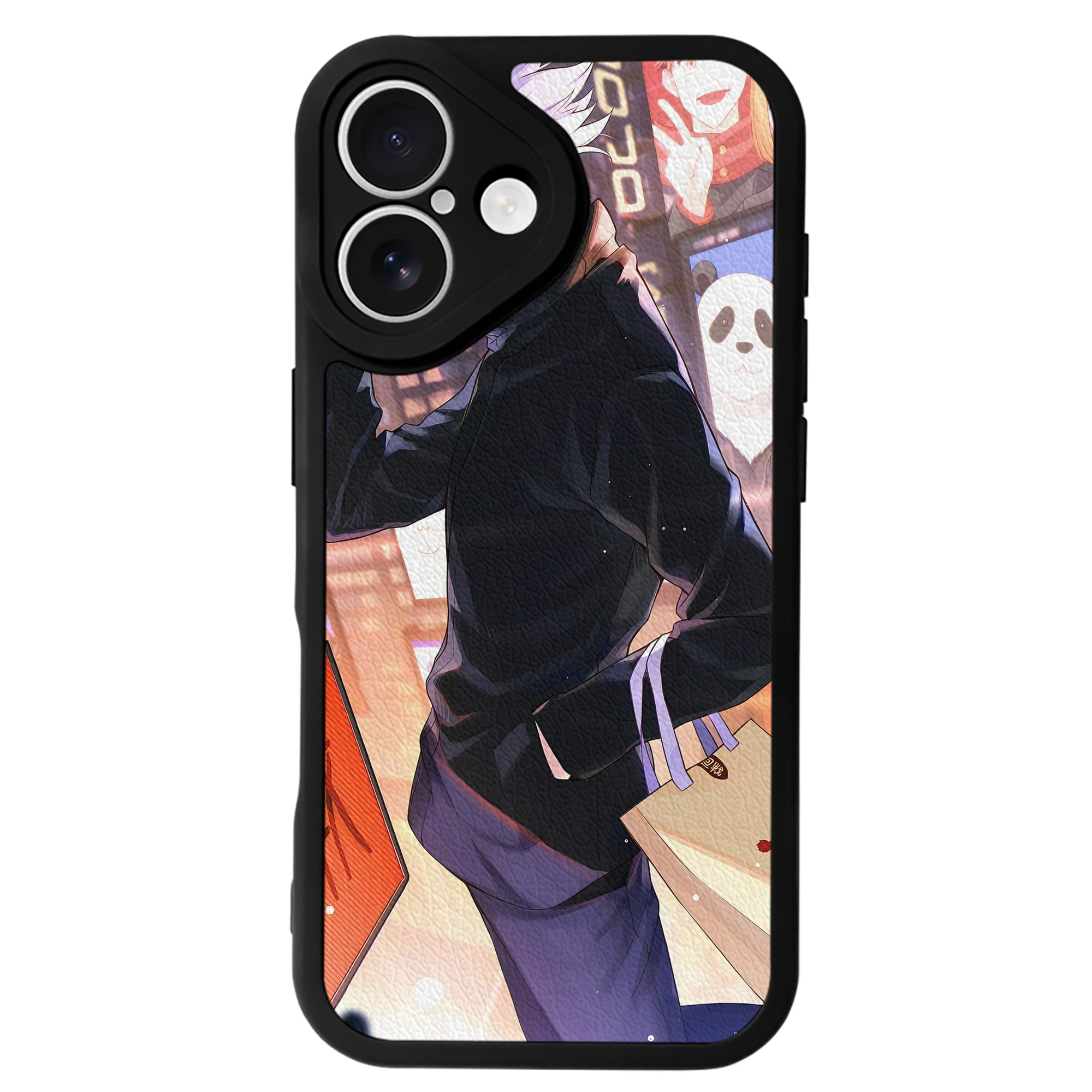 （画像用） 呪術廻戦 Jujutsu Kaisen 【iPhone 16シリーズ対応】シリコンスマホケース（レザー調） 材質：シリコン